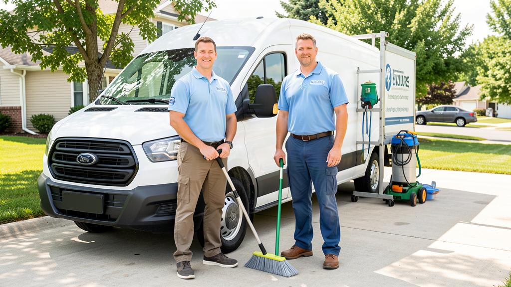 Roseville Carpet Cleaner service van and crew serving Placer County, CA